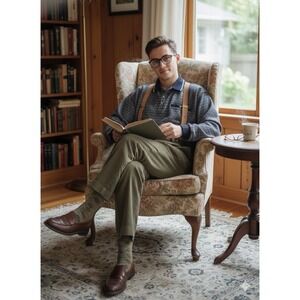 Vintage 90s WENTWORTH Knit Polo Shirt XL - Navy Patterned Grandpacore Sweater